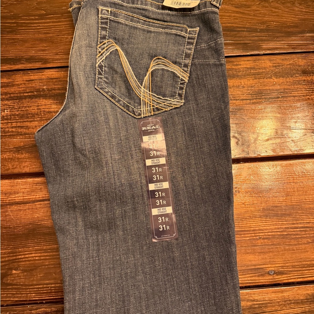 Ariat Mid Rise Straight Blue Jeans